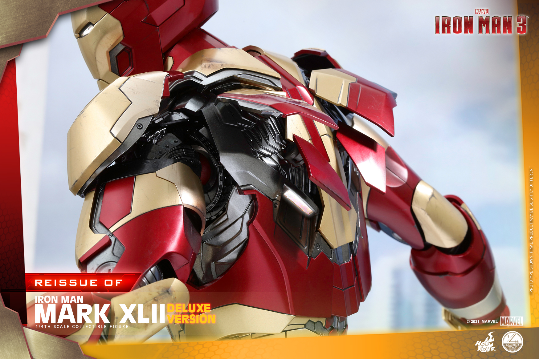 Hot Toys - Iron Man 3 - 1-4 Iron Man Mark XLII collectible figure_PR15