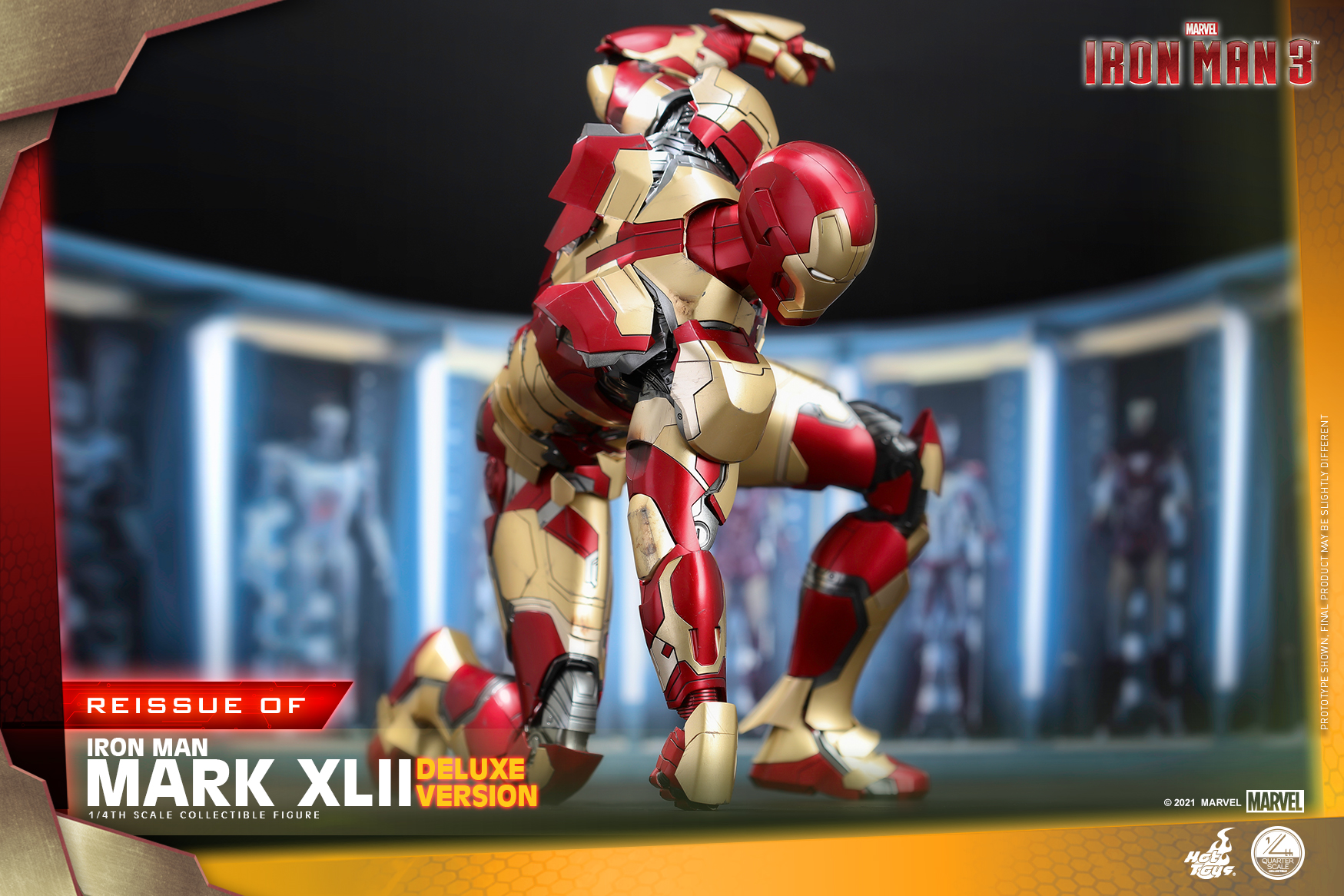 Hot Toys - Iron Man 3 - 1-4 Iron Man Mark XLII collectible figure_PR16