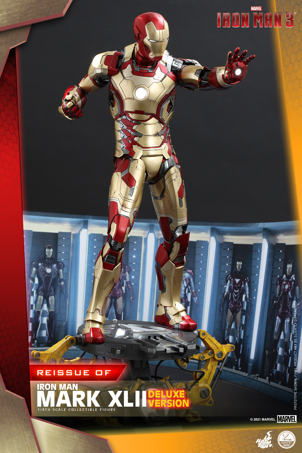 Hot Toys - Iron Man 3 - 1-4 Iron Man Mark XLII collectible figure_PR5