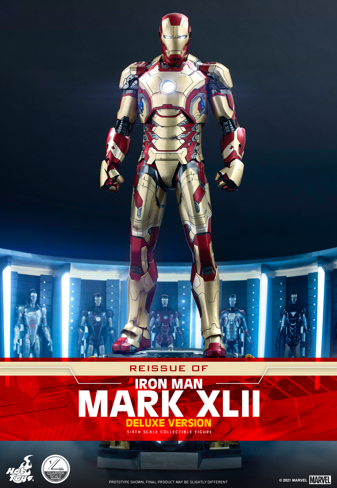 Hot Toys - Iron Man 3 - 1-4 Iron Man Mark XLII collectible figure_Poster