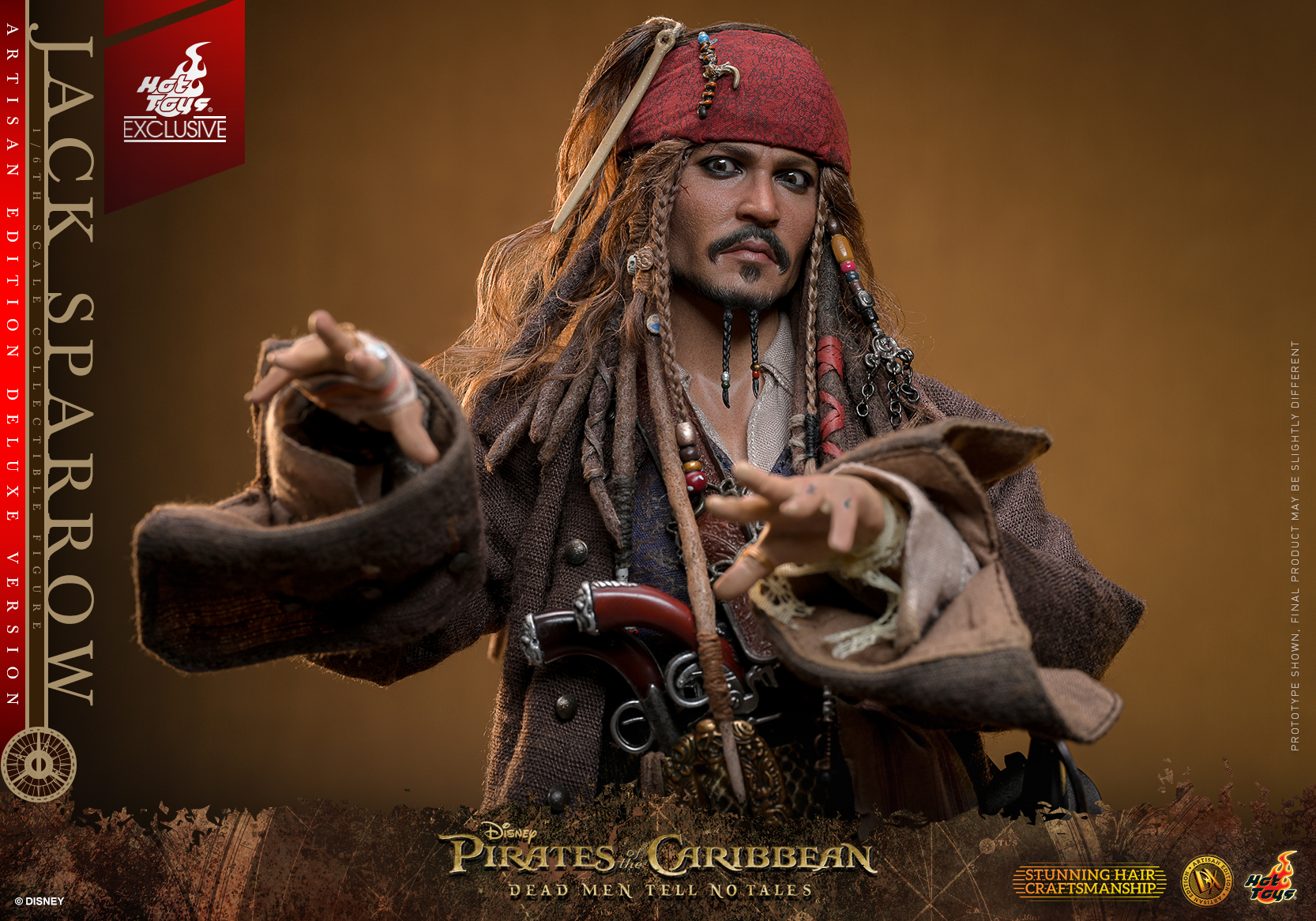 Hot Toys - POTC5 - Jack Sparrow collectible figure (Artisan Deluxe)_PR12