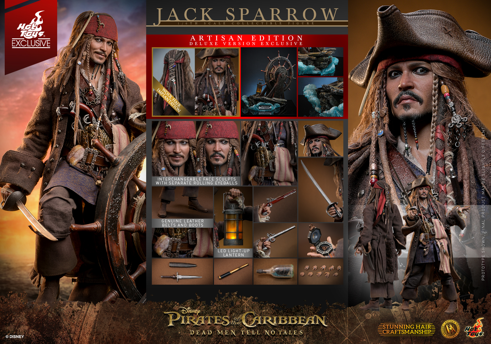 Hot Toys - POTC5 - Jack Sparrow collectible figure (Artisan Deluxe)_PR21