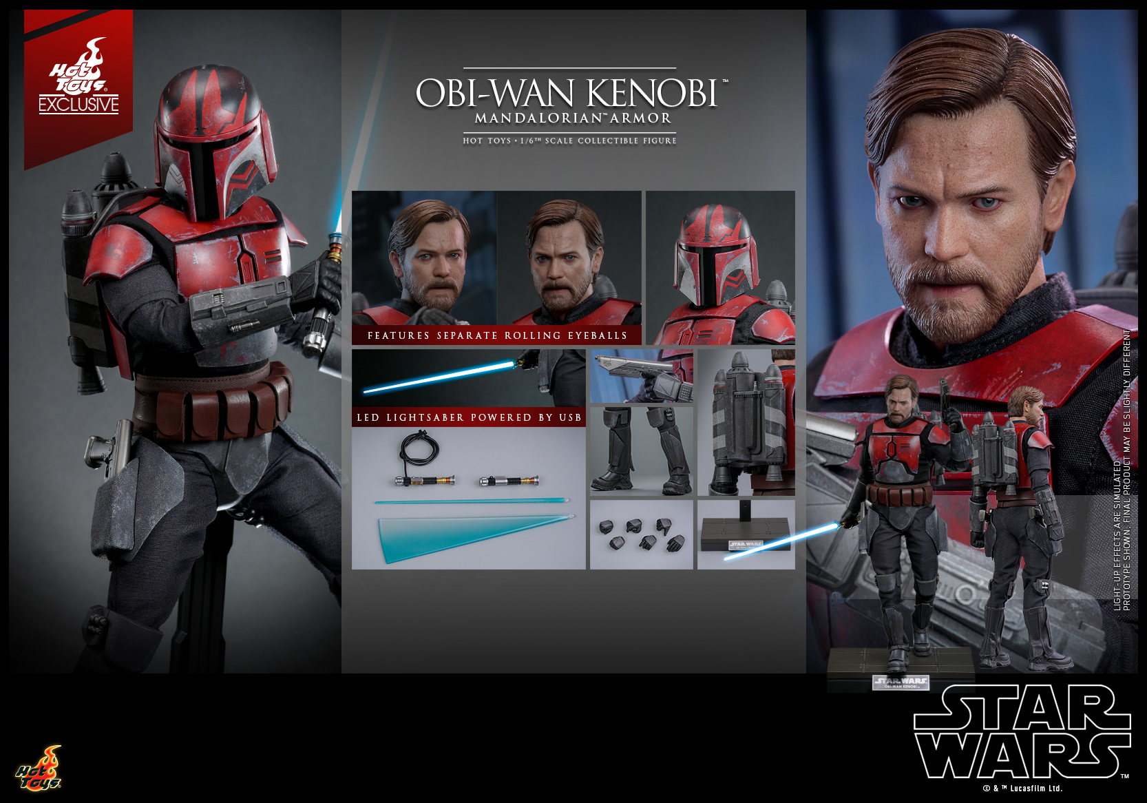 Hot Toys - SWCW - Obi-Wan Kenobi (Mandalorian Armor) collectible figure_PR16