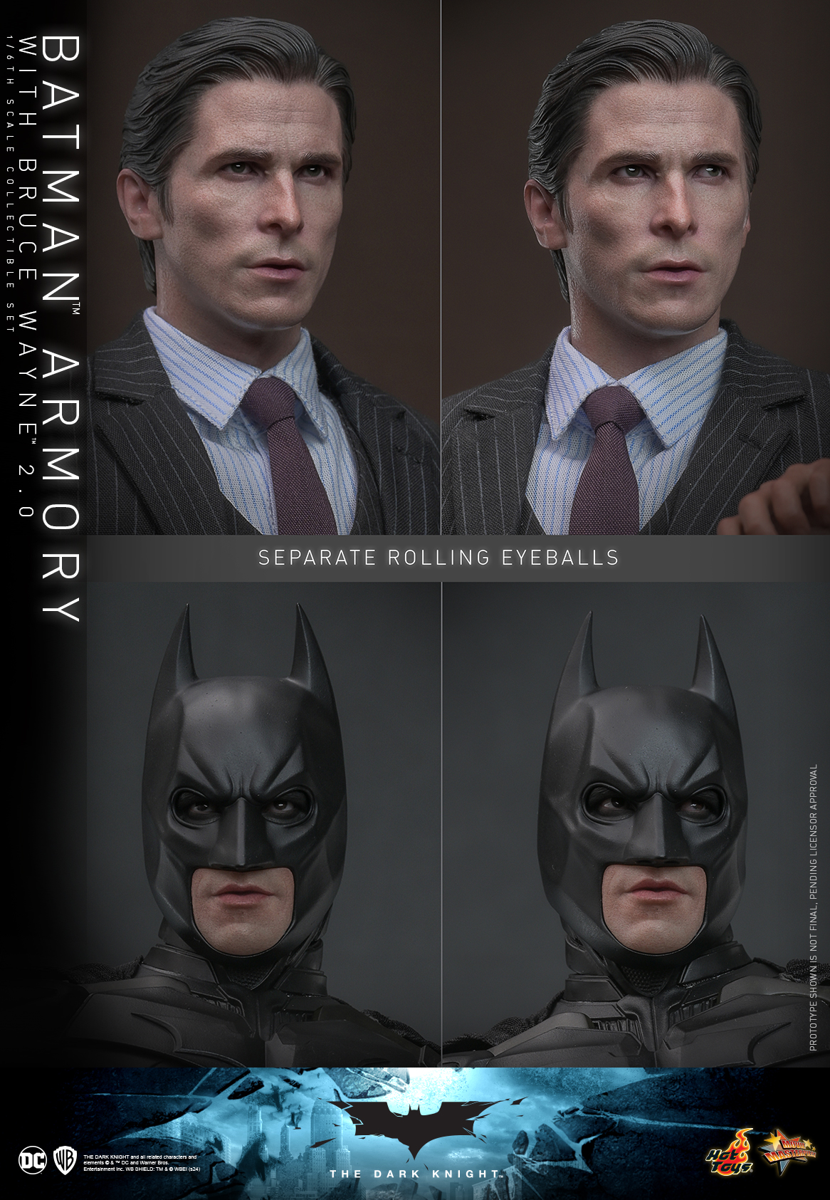 Hot Toys - TDK - Batman Armory with Bruce Wayne (2.0) collectible set_PR20