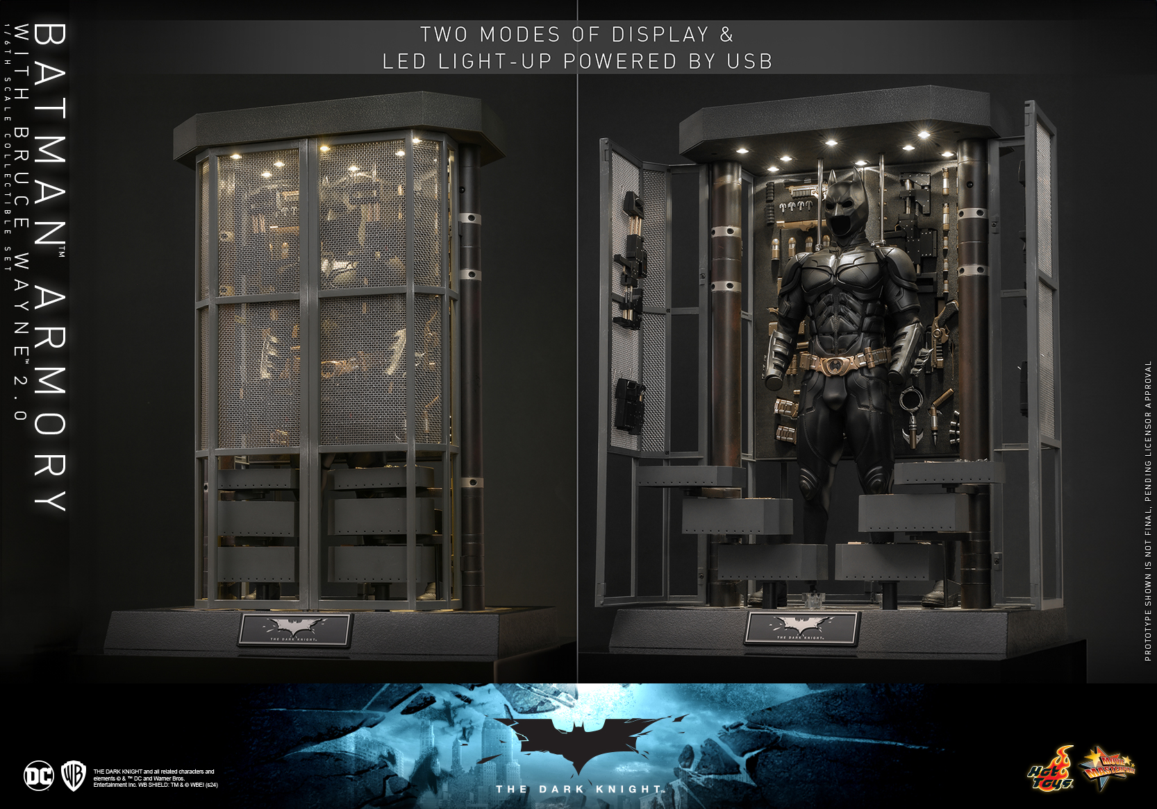 Hot Toys - TDK - Batman Armory with Bruce Wayne (2.0) collectible set_PR22