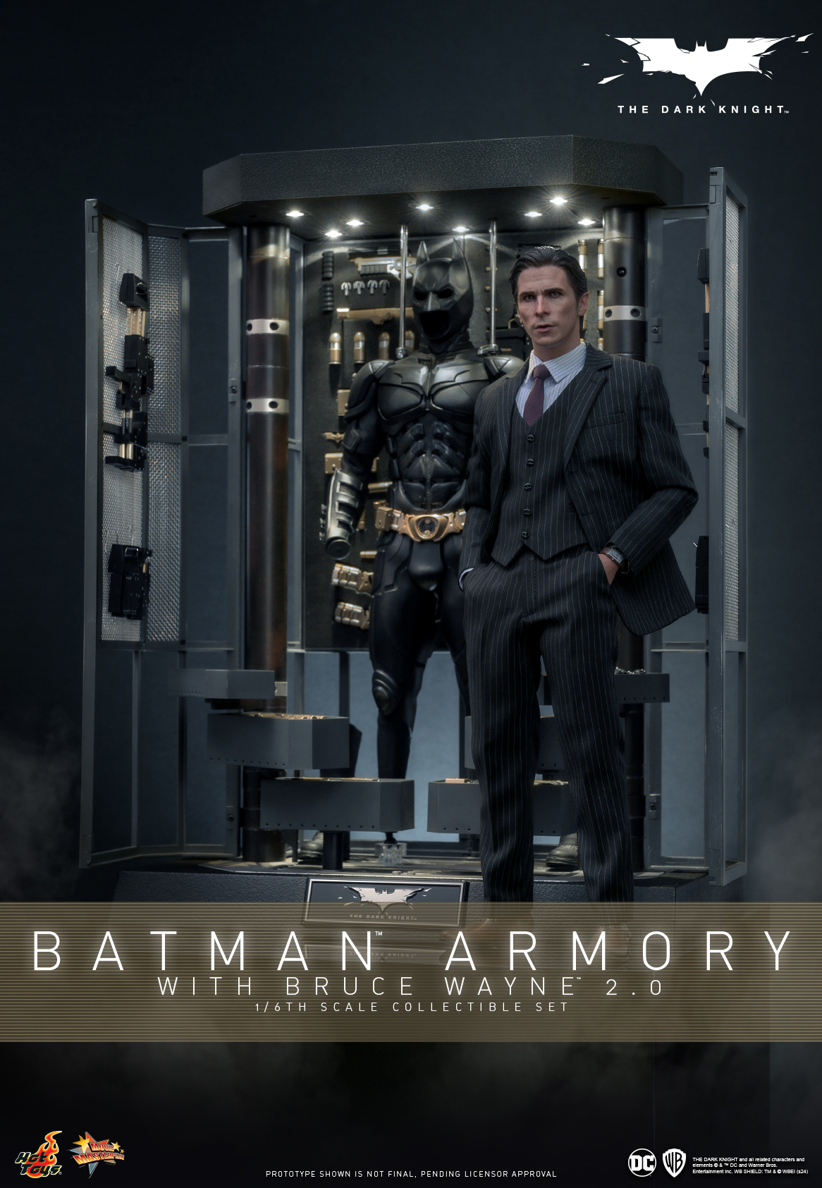 Hot Toys - TDK - Batman Armory with Bruce Wayne (2.0) collectible set_Poster